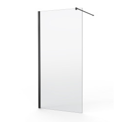 Paroi de douche fixe Linard Black 140 x 200 cm VAN MARCKE