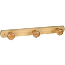 Porte-manteau Pin Verni 41x5cm – Rangement Pratique | LINEA BERTOMANI