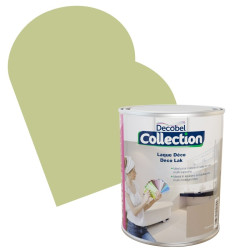 Laque Déco Amande satinée 0,75L – Finition satinée | DECOBEL