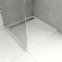 Receveur de douche Pedra carré 80 x 80 cm AURLANE