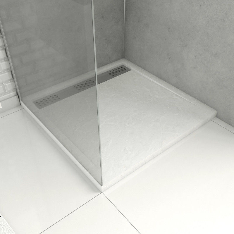 Receveur de douche Pedra carré 90 x 90 cm AURLANE