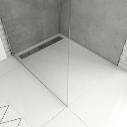 Receveur de douche Pedra rectangle 100 x 80 cm AURLANE