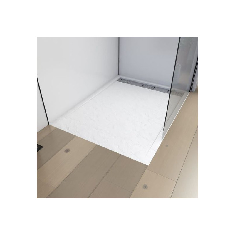 Receveur de douche Pedra rectangle 120 x 90 cm AURLANE Receveur de douche Pedra rectangle 120 x 90 cm AURLANE