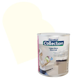 Laque Blanc d'Oeuf Satinée 0,75L – Finition Douce | DECOBEL
