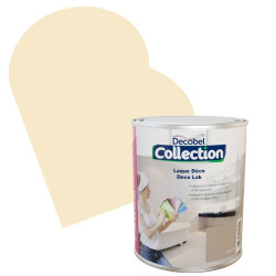 Laque Déco Huître satinée 0,75L – Finition Veloutée | DECOBEL