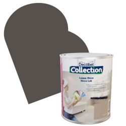 Laque Déco Poivre Noir satinée 2,5L – Finition Élégante | DECOBEL