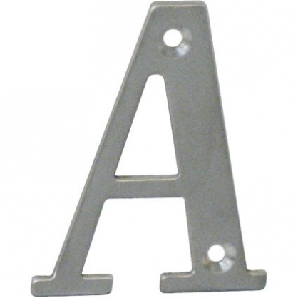 Lettre A en acier inoxydable 65 mm