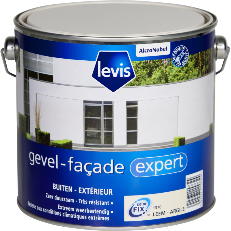 Peinture pour mur extérieur Argile satinée 2,5 L LEVIS