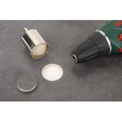 Trépan diamant carrelage Ø 74 mm – Coupe précise | WOLFCRAFT