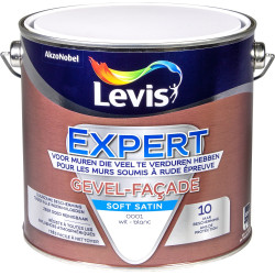 Peinture Façade Blanche Satinée 2,5L – Aspect Parfait | LEVIS