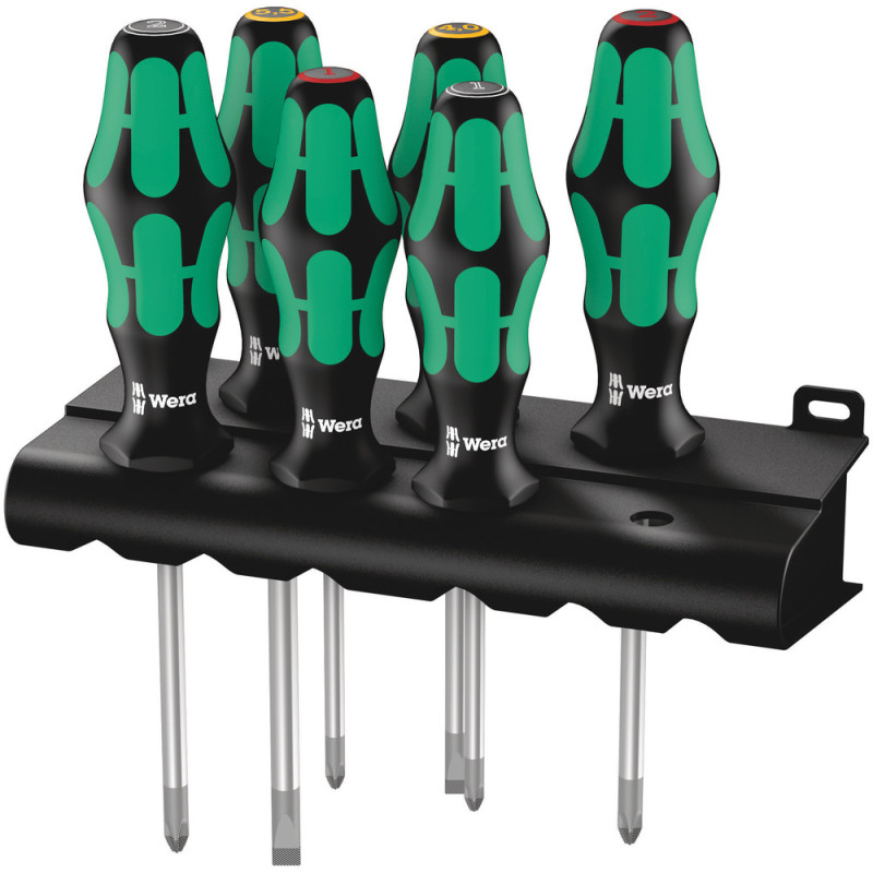 Set de tournevis Kraftform Plus avec support 6 pièces WERA