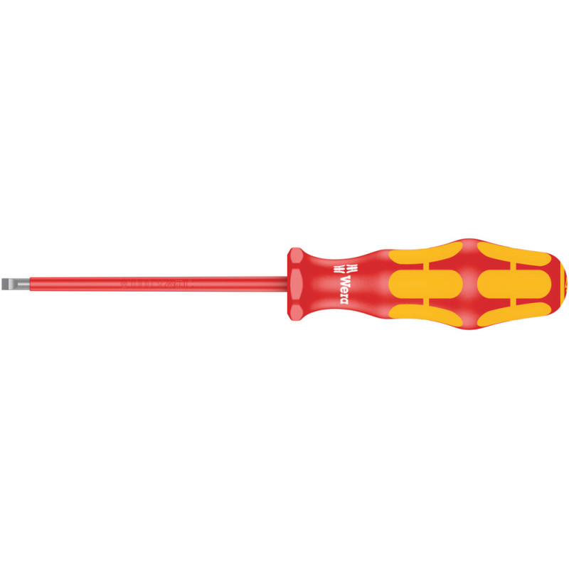 Tournevis plat isolé VDE 0,8 x 4 x 100 mm WERA