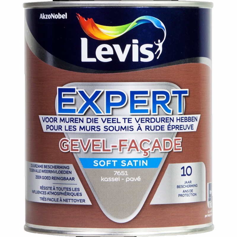 Peinture Expert pour façade Pavé satinée 1 L LEVIS