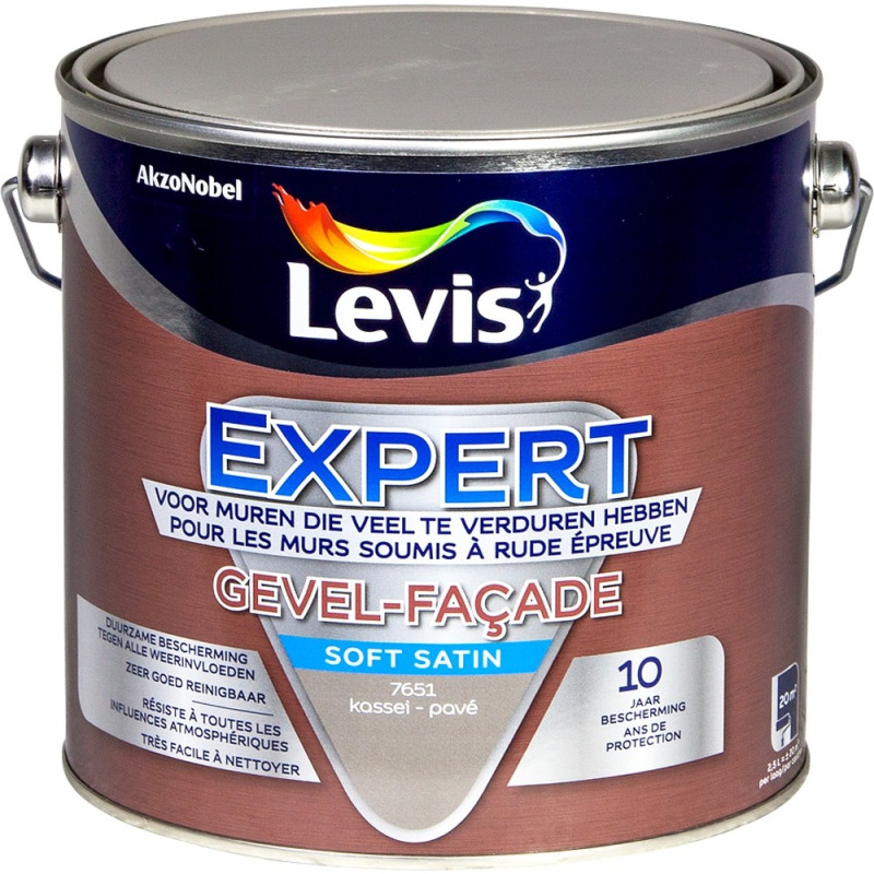 Peinture Expert pour façade Pavé satinée 2,5 L LEVIS