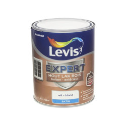 Laque Expert pour bois extérieur blanche satinée 1 L LEVIS