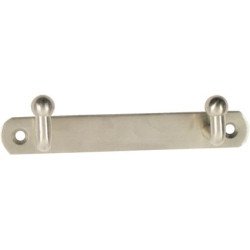 Porte-manteau Inox 2 Crochets – Fixation Facile | LINEA BERTOMANI