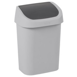 Poubelle Mistral Swing Gris Clair 50L | CURVER