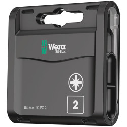 Coffret Embouts Pozidriv WERA 2x25mm 20pcs – Vissage Précis | WERA