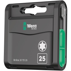 Coffret Embouts Torx WERA 25mm – 20 Pièces Robustes | WERA

