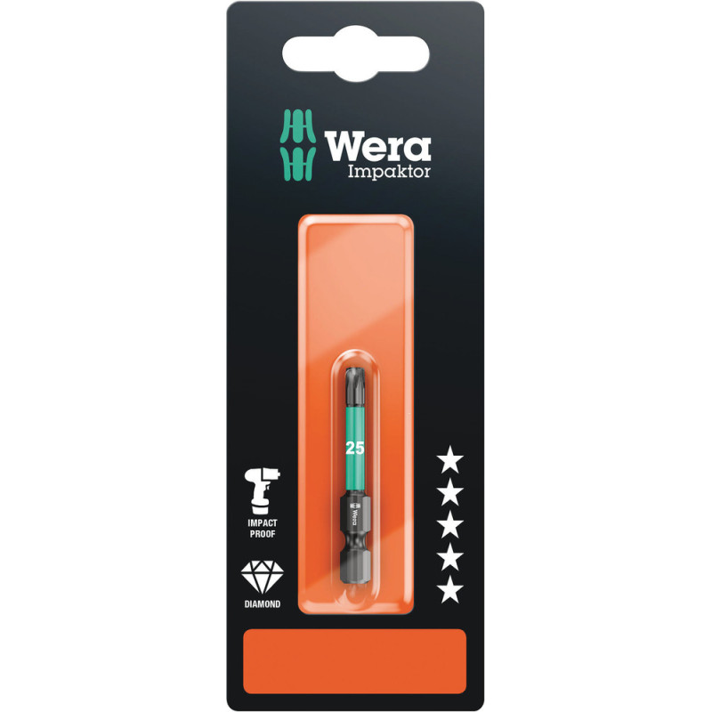 Embout de vissage Impaktor Torx 20 x 50 mm WERA