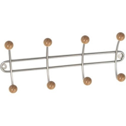 Porte-manteau nickelé 8 crochets – Rangement pratique | LINEA BERTOMANI