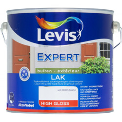 Laque Expert pour bois extérieur blanche brillante 0,25 L LEVIS