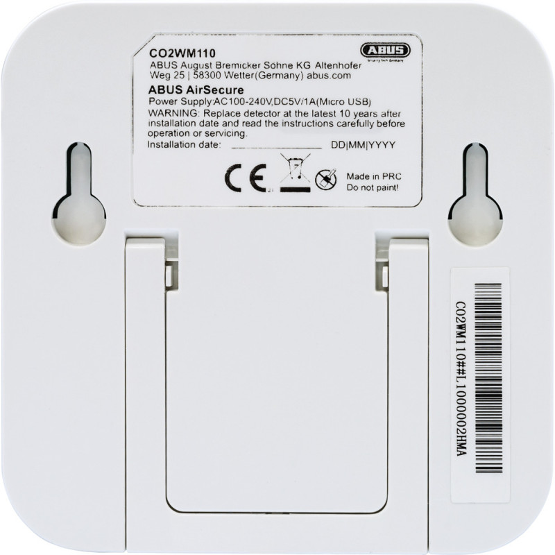 Détecteur de CO2 AirSecure ABUS