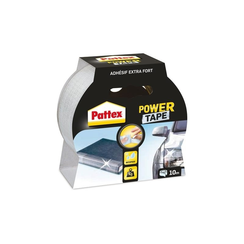 Adhésif de réparation Power Tape transparent 10 m x 50 mm PATTEX