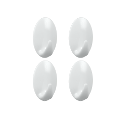 Crochet adhésif Lilly 4 pièces – Rangement cuisine facile | METALTEX