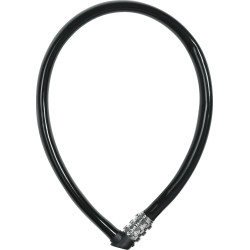 Câble antivol basique à combinaison noir Ø 6 mm ABUS