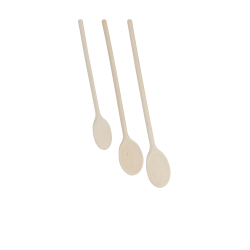 Cuillères en bois 3 pièces – Cuisine naturelle | METALTEX