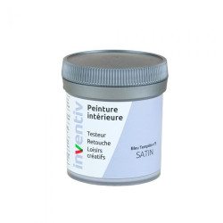 Testeur Peinture Blanc Tempête Satiné – Idéal murs | INVENTIV