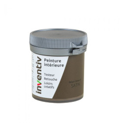 Testeur peinture pour mur boiserie radiateur Beige Crème n°1 satiné 0,08 L INVENTIV