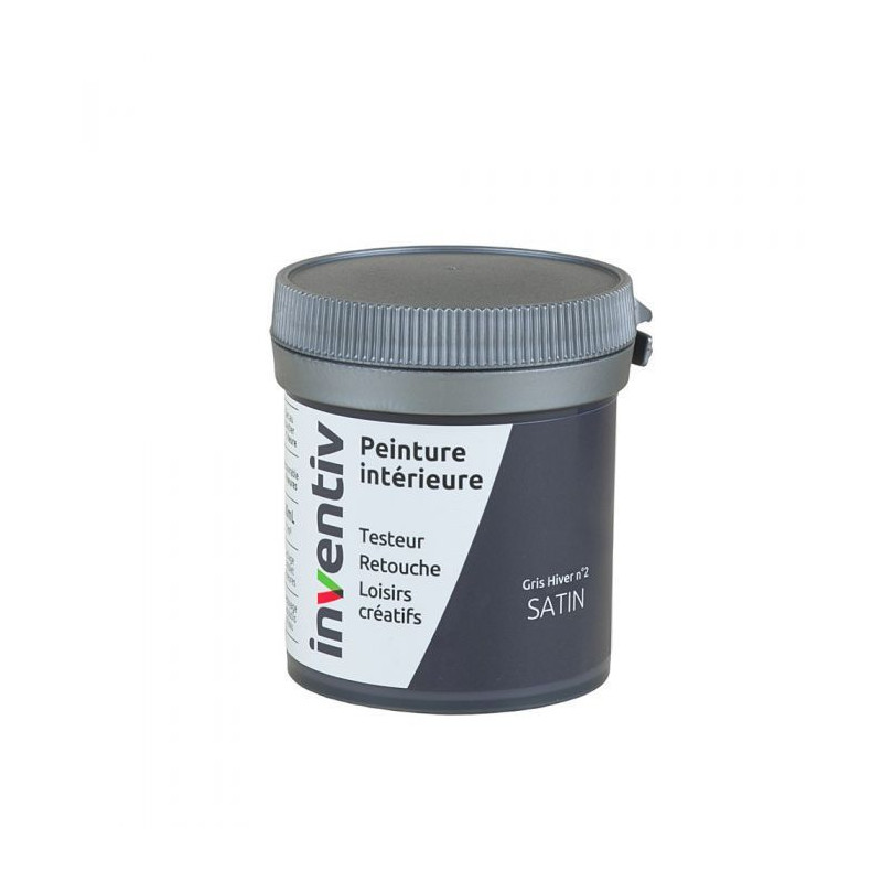 Testeur peinture pour mur boiserie radiateur Hiver n°2 satiné 0,08 L INVENTIV