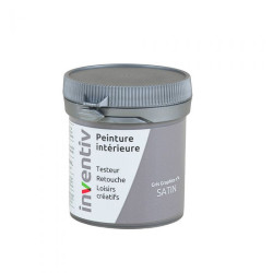 Testeur Peinture Gris Graphite Satiné – Échantillon Facile | INVENTIV