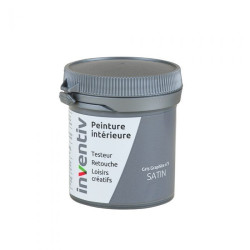 Testeur Peinture Gris Graphite Satiné – Idéal murs | INVENTIV