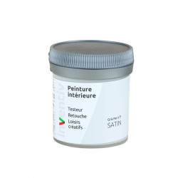 Testeur peinture pour mur boiserie radiateur Gris Fer n°7 satiné 0,08 L INVENTIV