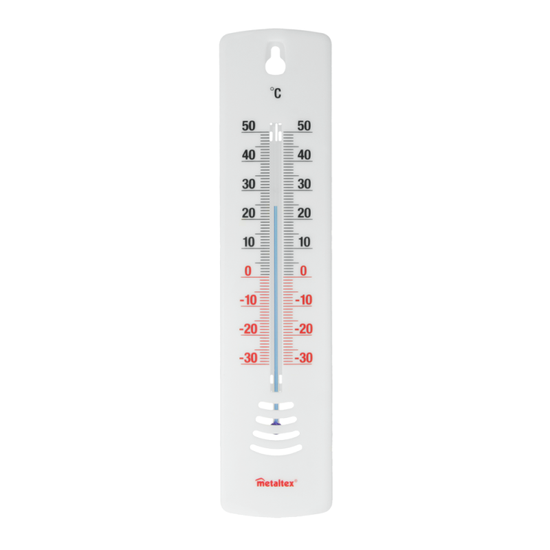 Thermomètre intérieur/extérieur en plastique 40cm