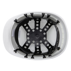 Casque de chantier blanc WOLFCRAFT – Protection optimale | WOLFCRAFT