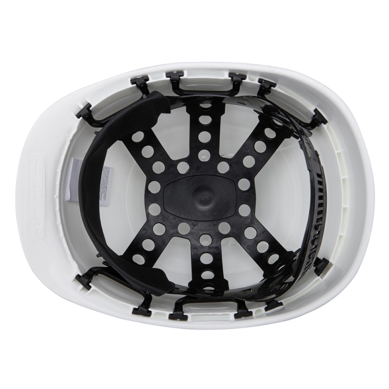 Casque de chantier blanc WOLFCRAFT – Protection optimale | WOLFCRAFT