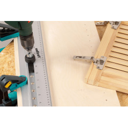 Gabarit de perçage pour assemblage avec des tourillons Ø 5 - 10 mm WOLFCRAFT