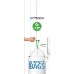 Sacs Poubelle compostable - PerfectFit - 6 litres - 10 sacs - BRABANTIA