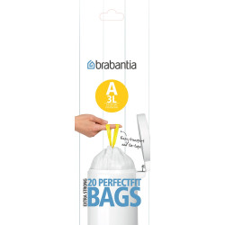 Sac poubelle A 3 L 20 pièces BRABANTIA