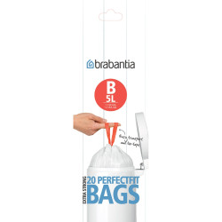 Sac poubelle B 5 L 20 pièces BRABANTIA