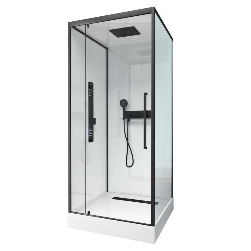 Cabine de douche Urban 2 carrée 90 x 90 x 215 cm AURLANE