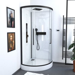 Cabine de douche Urban 2 1/4 rond 90 x 90 x 215 cm AURLANE