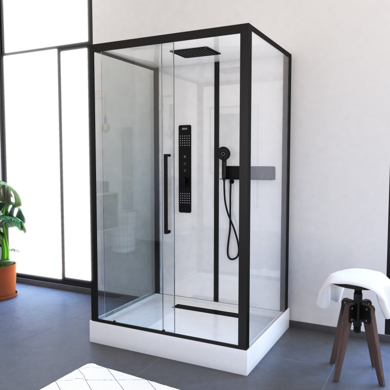 Cabine de douche Urban 2 rectangle 115 x 90 x 215 cm AURLANE