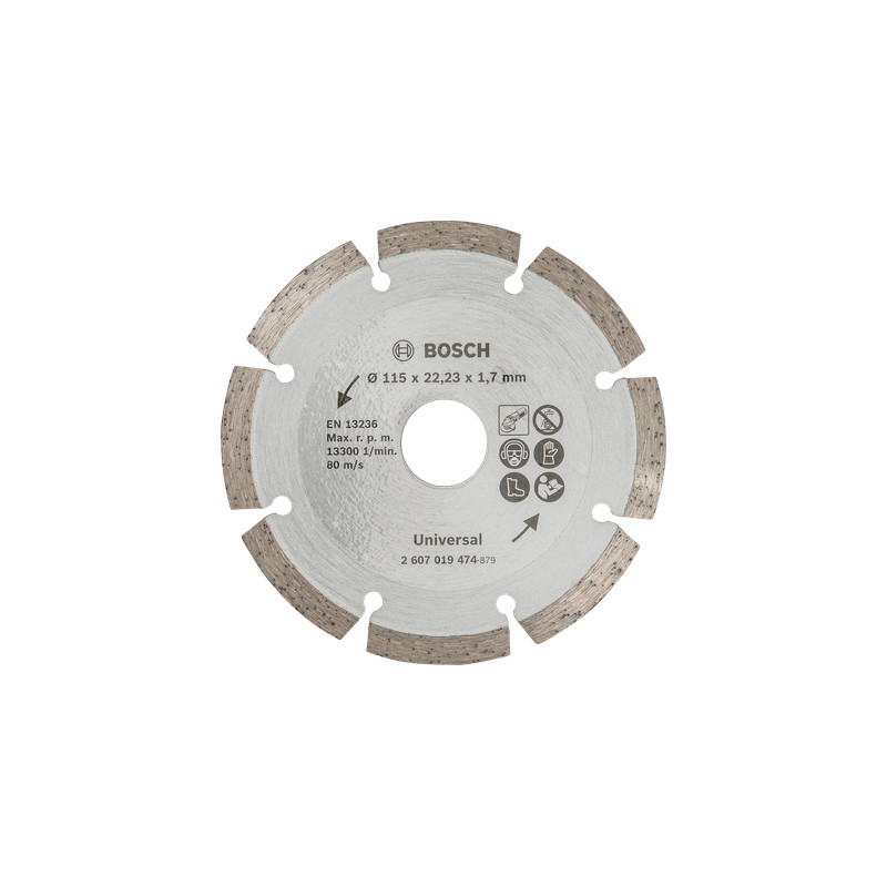 Meuleuse d'angle électrique PWS 850-125 avec disque diamant 850 W BOSCH Meuleuse d'angle électrique PWS 850-125 avec disque diamant 850 W BOSCH