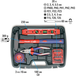 Set d'outils à main 40 pièces KWB Set d'outils à main 40 pièces KWB