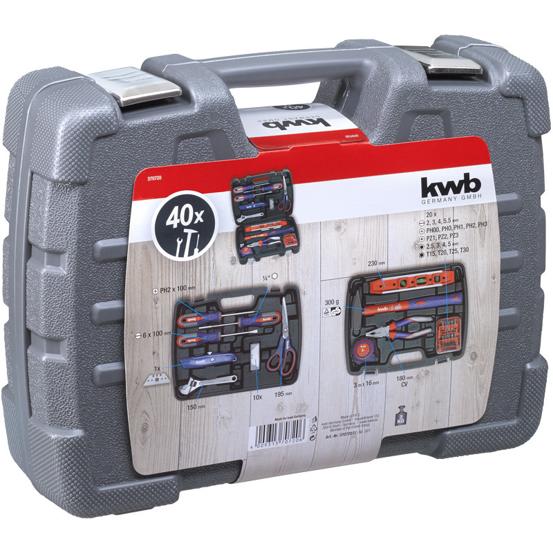 Set d'outils à main 40 pièces KWB Set d'outils à main 40 pièces KWB